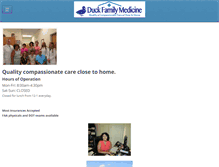 Tablet Screenshot of duckfamilymedicine.com